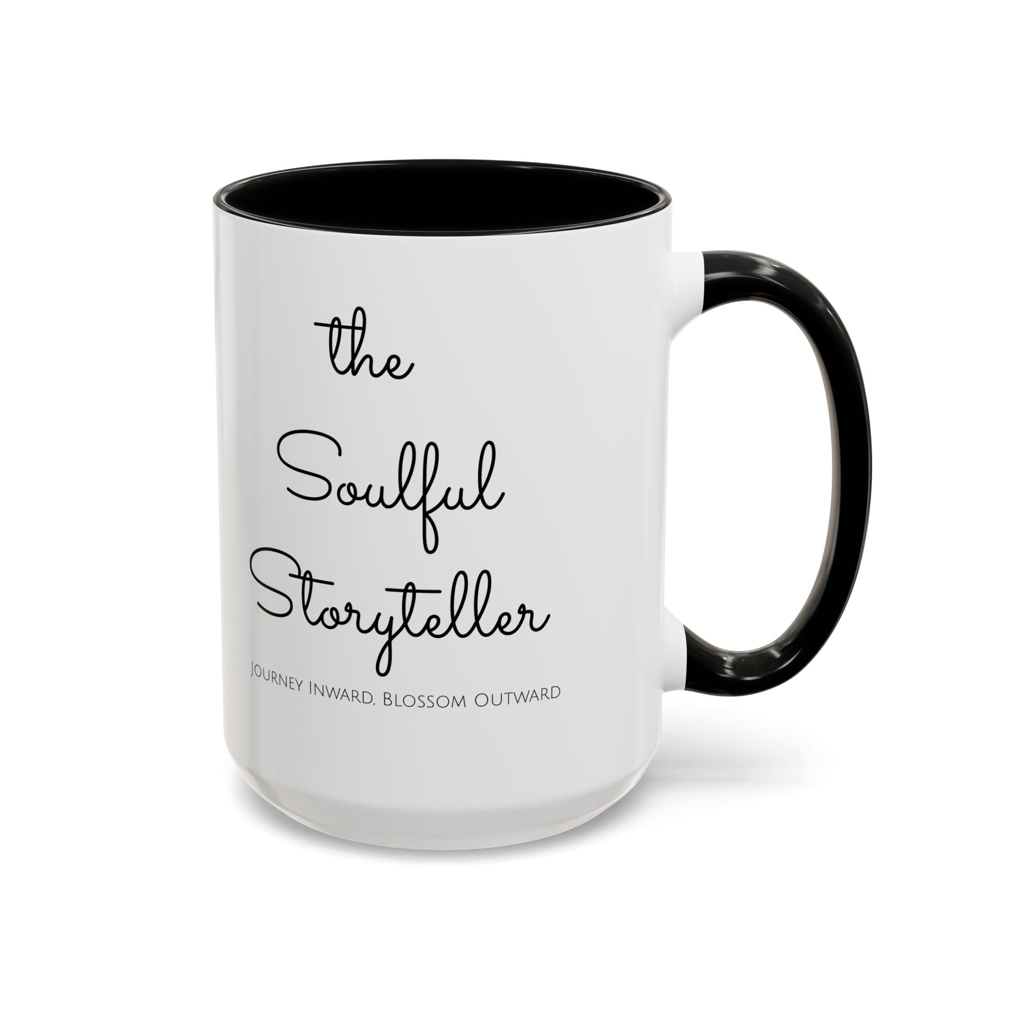 Soulful Storyteller Accent Coffee Mug - 11oz & 15oz - Inspiring Gift for Writers & Dreamers