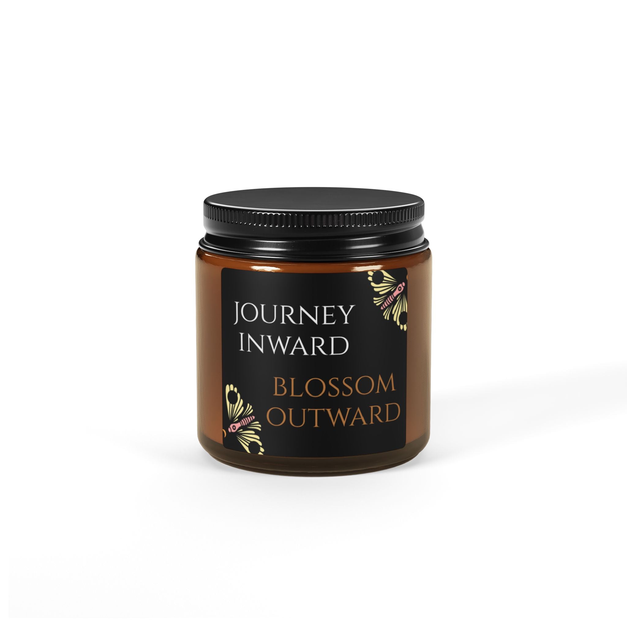 Aromatherapy Soy Candle - Journey Inward, Blossom Outward | Mindfulness Gift, Home Decor, Relaxation, Self-Care