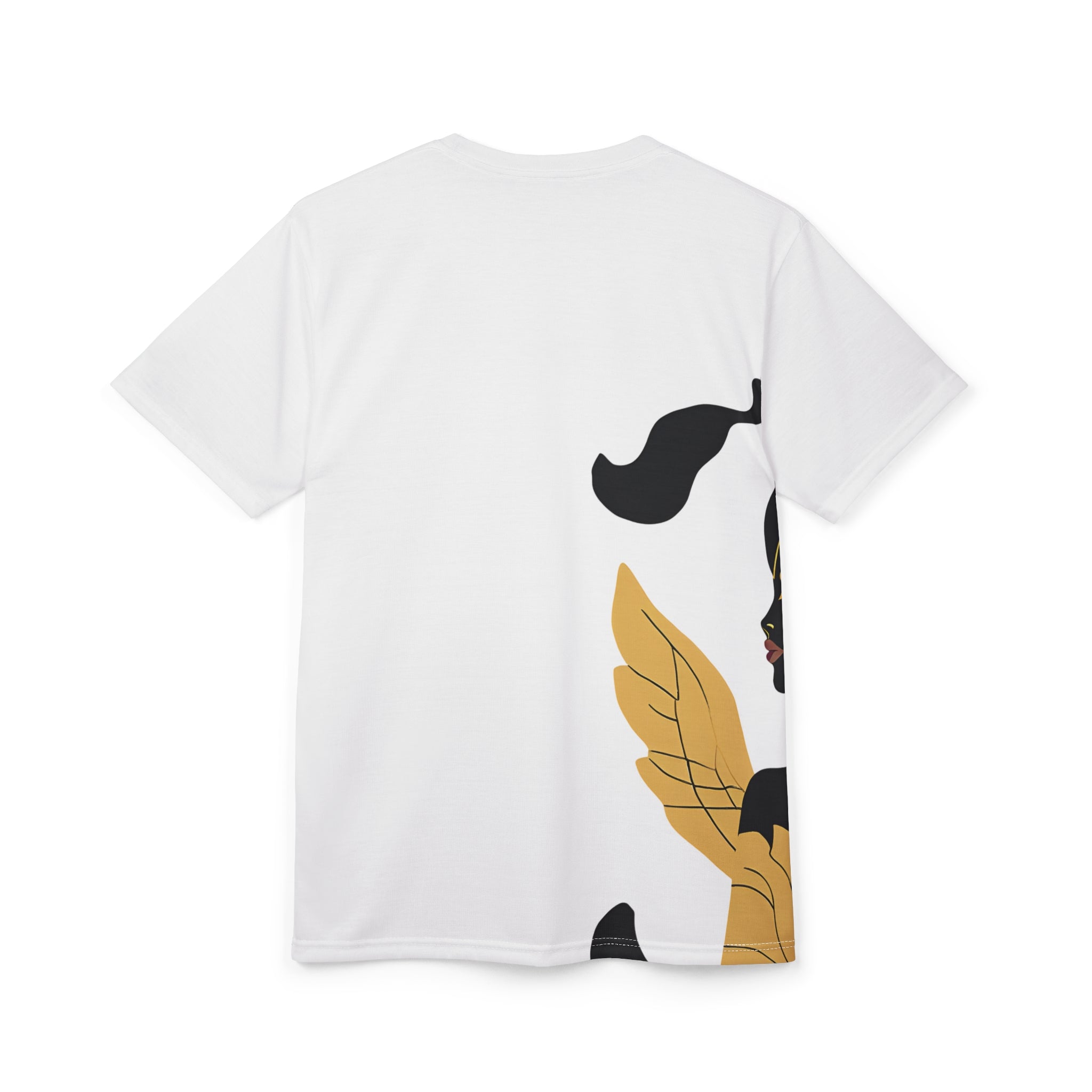 Elegant African Queen Graphic Tee - Unisex Cut & Sew