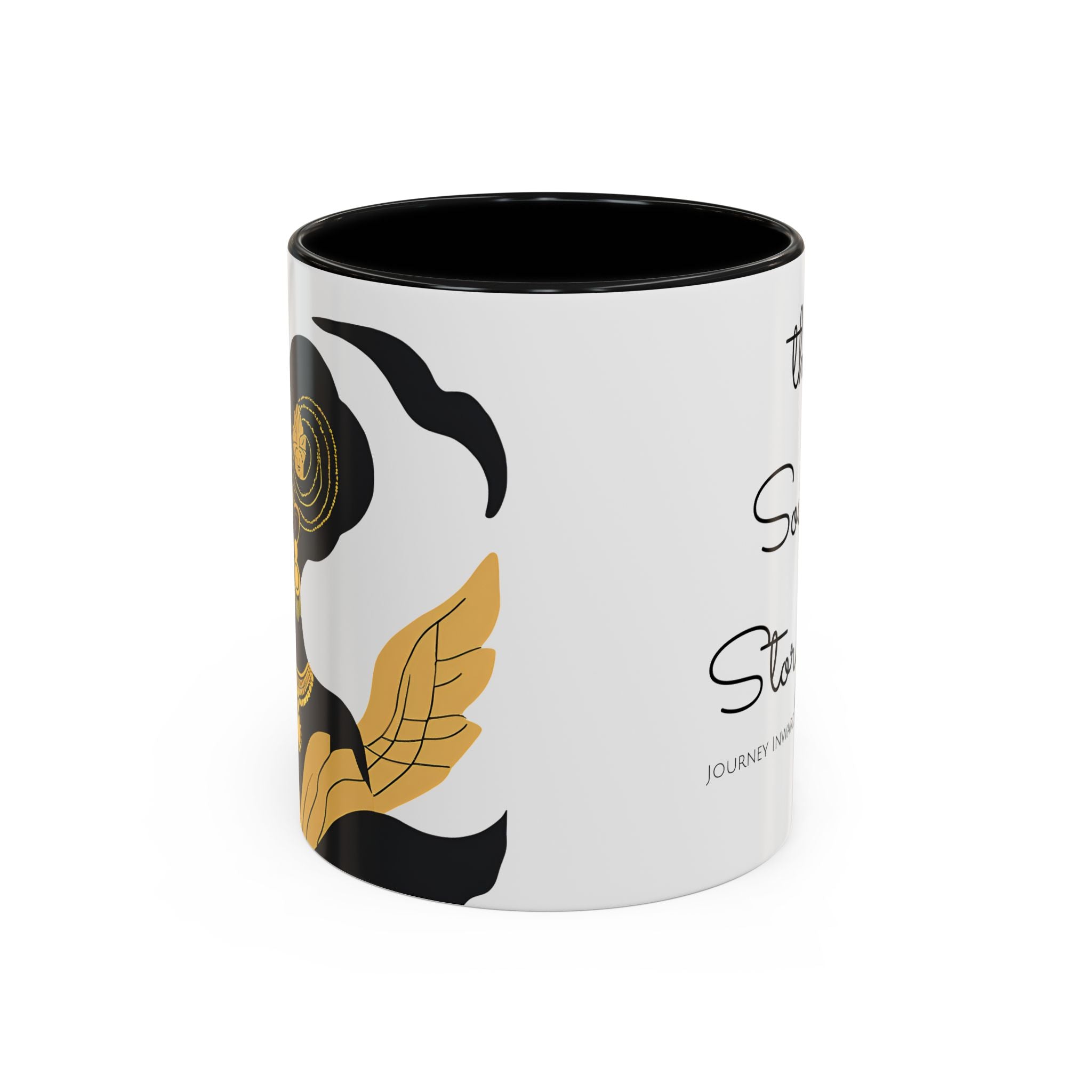 Soulful Storyteller Accent Coffee Mug - 11oz & 15oz - Inspiring Gift for Writers & Dreamers